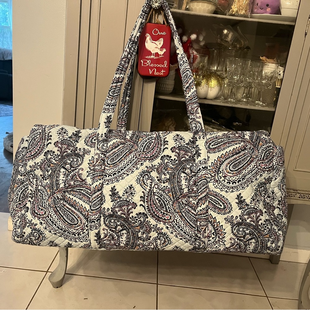 Vera Bradley Soft Sky Paisley XL Duffel Bag